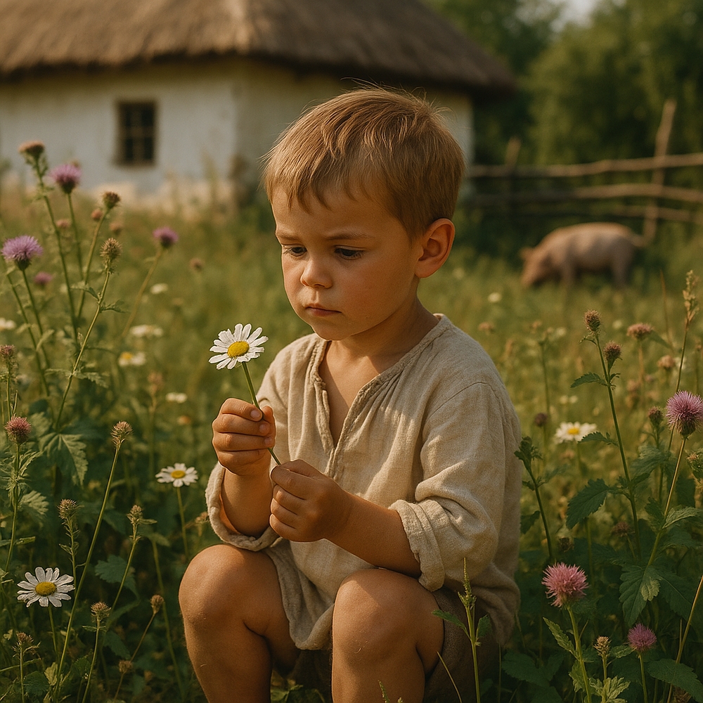 ІлюстрацІя до повісті Степан Васильченко "В бур'янах"